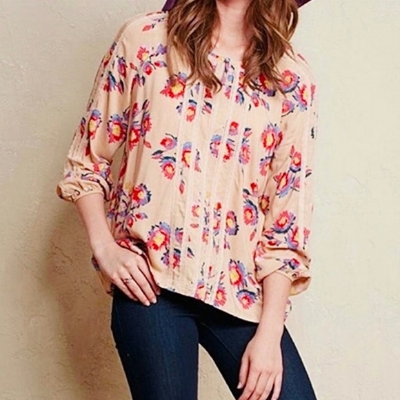 Matilda Jane Kaia Peasant Top Friends Forever Floral SzM - Picture 1 of 6